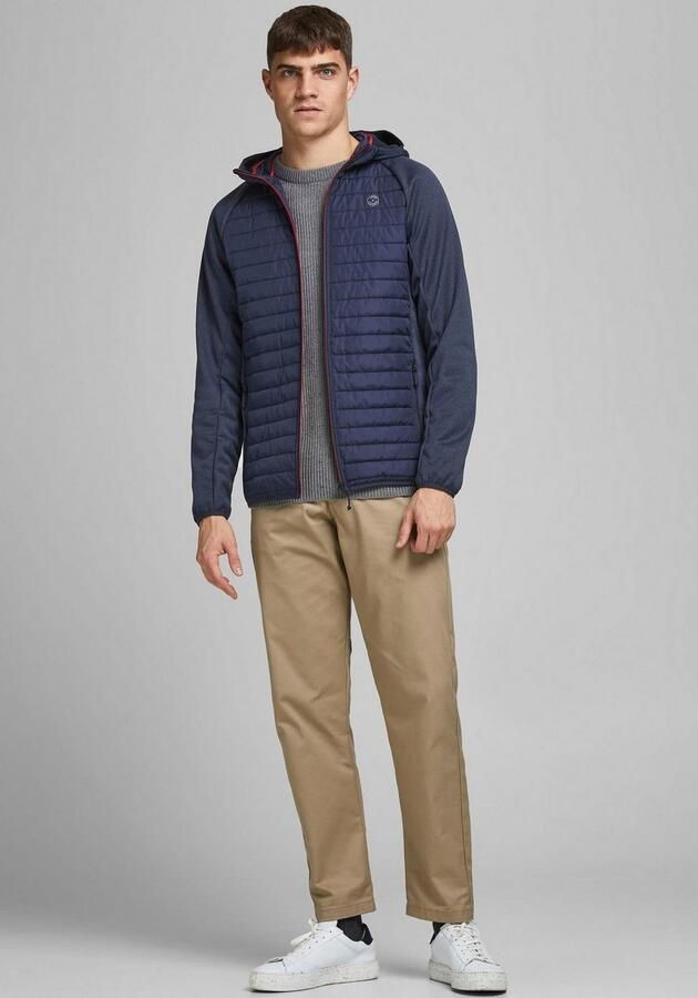 Jack & Jones Gewatteerde jas JJEMULTI met capuchon en voering effen modieus regular fit polyester - Foto 5