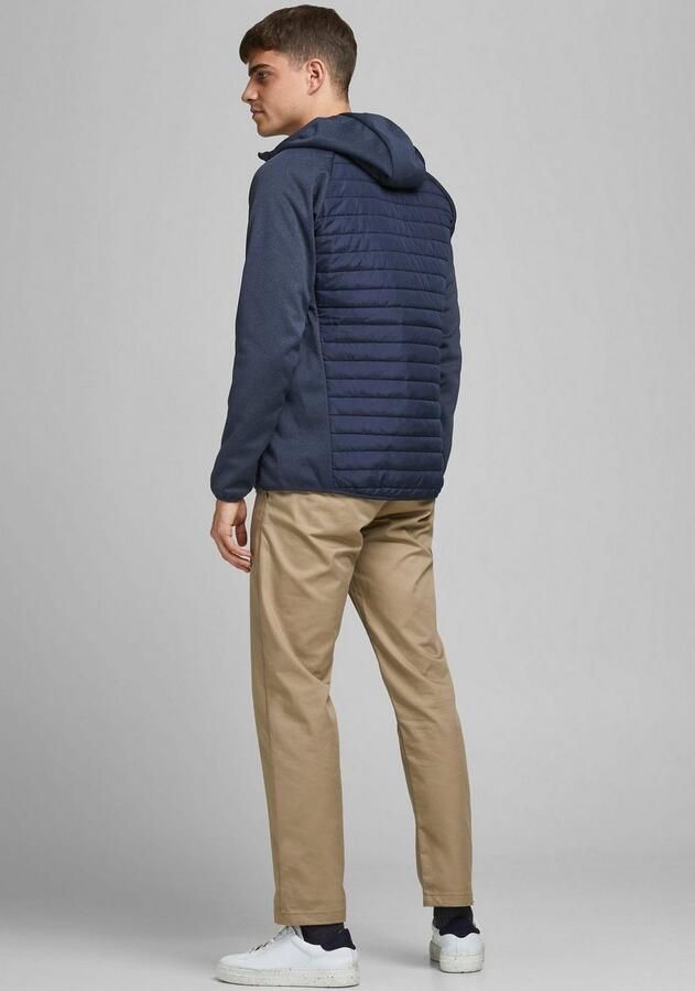 Jack & Jones Gewatteerde jas JJEMULTI met capuchon en voering effen modieus regular fit polyester - Foto 4