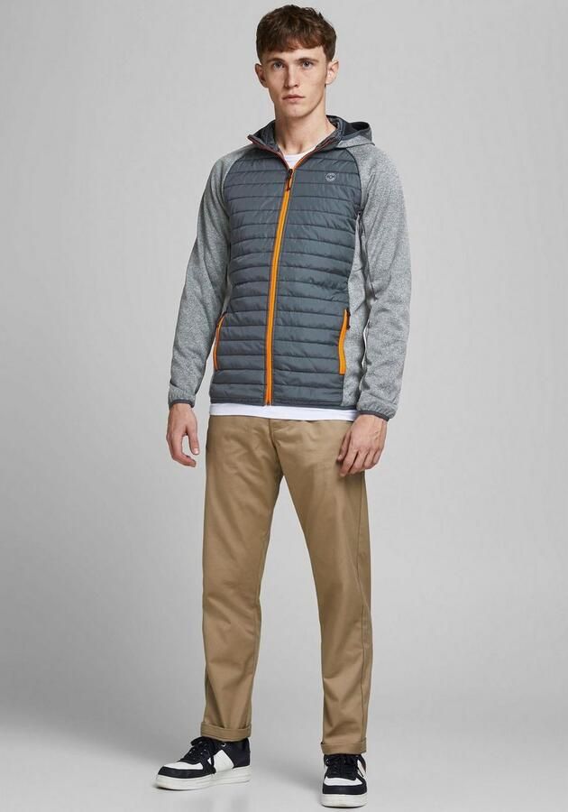 Jack & Jones Gewatteerde jas JJEMULTI met capuchon en voering effen modieus regular fit polyester - Foto 5