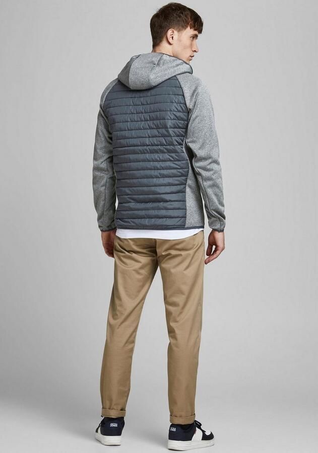 Jack & Jones Gewatteerde jas JJEMULTI met capuchon en voering effen modieus regular fit polyester - Foto 3