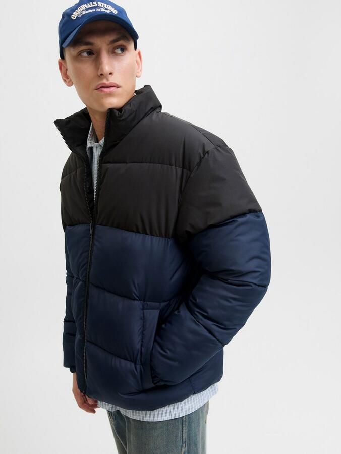 Jack & jones Gewatteerd jack met opstaande kraag model 'MAZE'