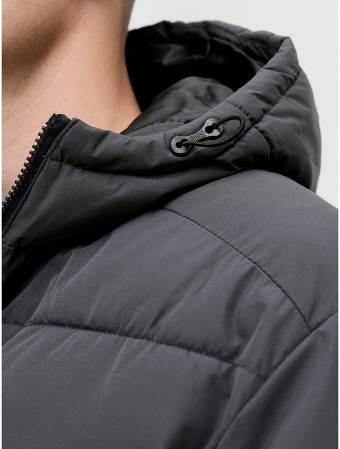 Jack & jones Gewatteerd jack met ritssluiting model 'MAZE'