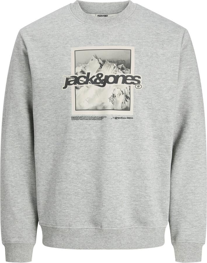 Jack & Jones Hoodie JCOFLARE FRONT PRINT SWEAT CREW NECK