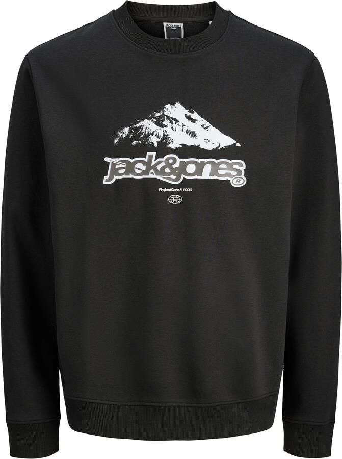 Jack & Jones Hoodie JCOFLARE FRONT PRINT SWEAT CREW NECK