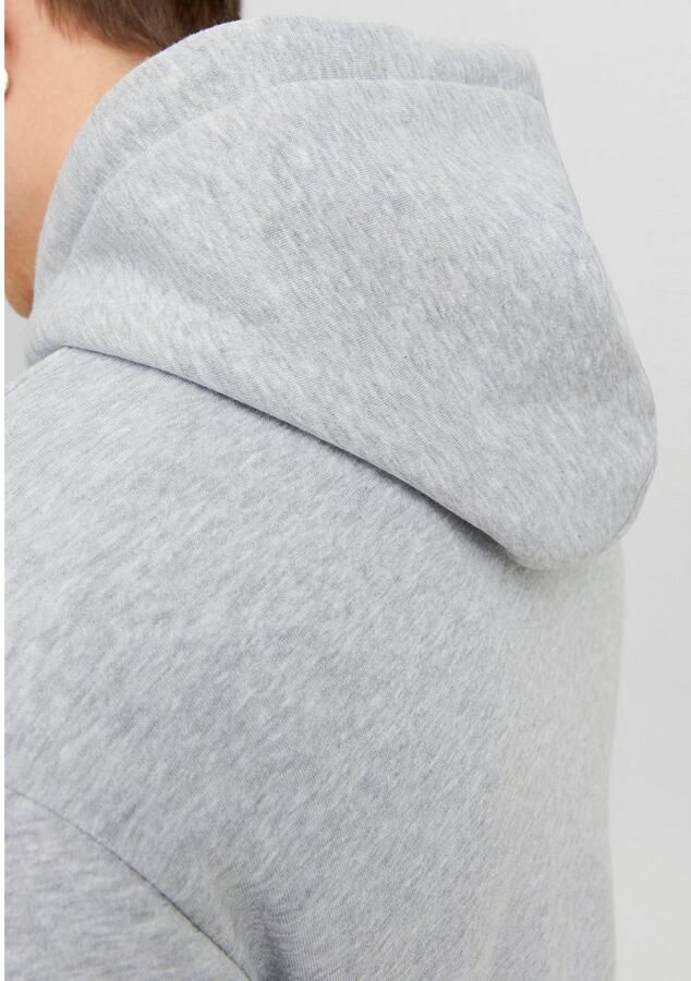 JACK & JONES ESSENTIALS gemêleerde hoodie JJEBRADLEY grijs melange - Foto 2