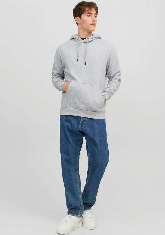 JACK & JONES ESSENTIALS gemêleerde hoodie JJEBRADLEY grijs melange - Foto 5