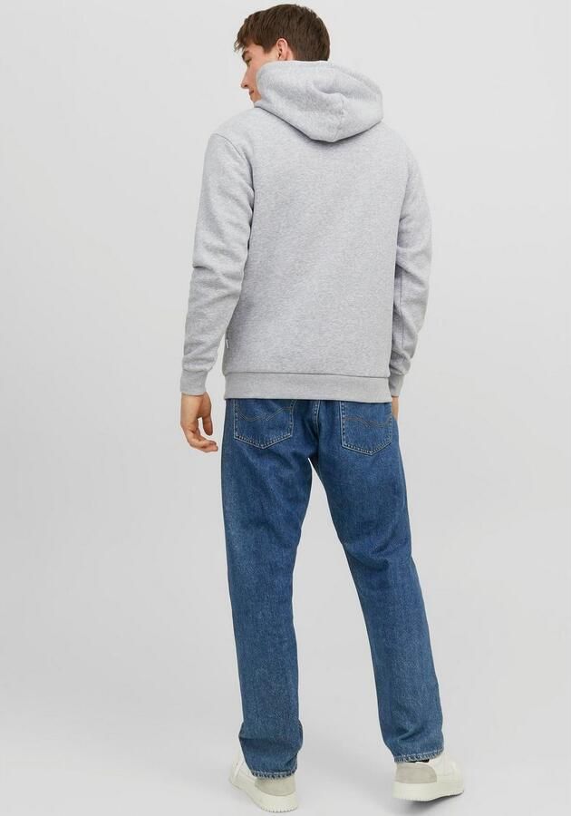 JACK & JONES ESSENTIALS gemêleerde hoodie JJEBRADLEY grijs melange - Foto 6