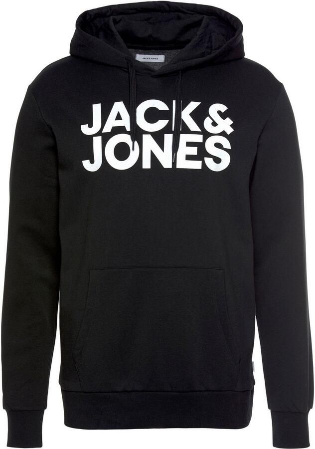 Jack & Jones Hoodie JJECORP capuchon en frontprint bedrukt modieus regular fit katoenmix ronde hals - Foto 3