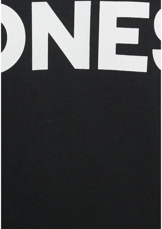 Jack & Jones Hoodie JJECORP capuchon en frontprint bedrukt modieus regular fit katoenmix ronde hals