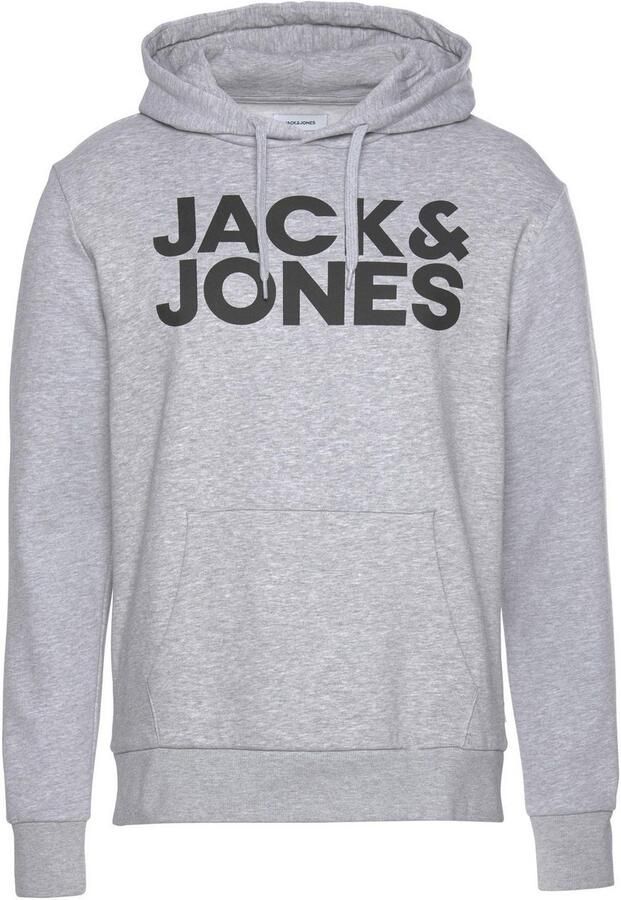 Jack & Jones Hoodie JJECORP capuchon en frontprint bedrukt modieus regular fit katoenmix ronde hals - Foto 5