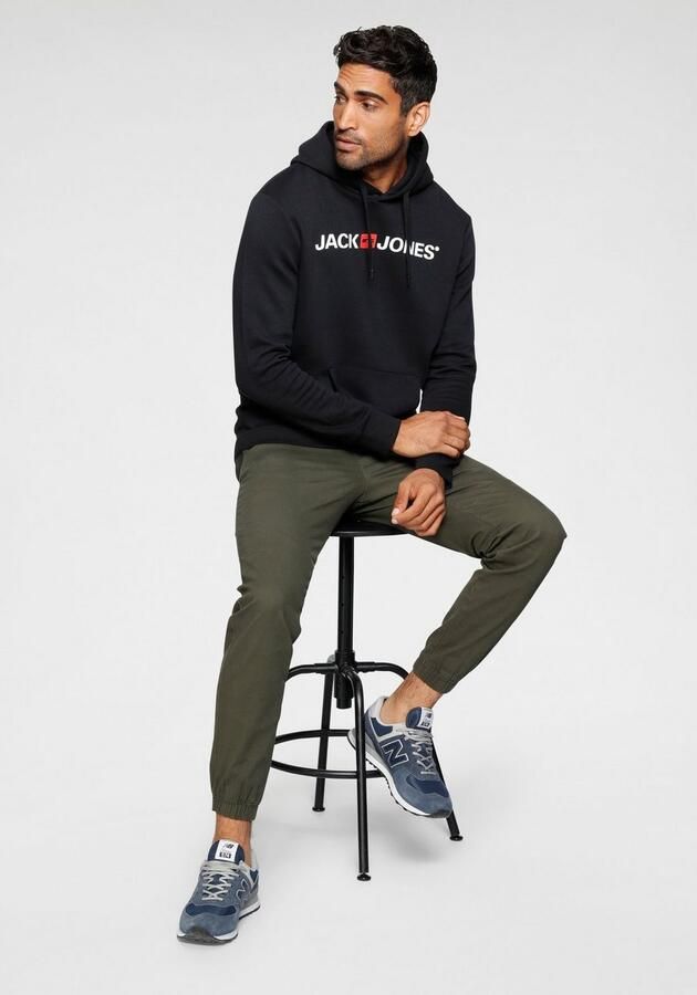 Jack & Jones Hoodie JJECORP Hoodie met logo en hoog draagcomfort bedrukt casual regular fit katoenmix ronde hals - Foto 9