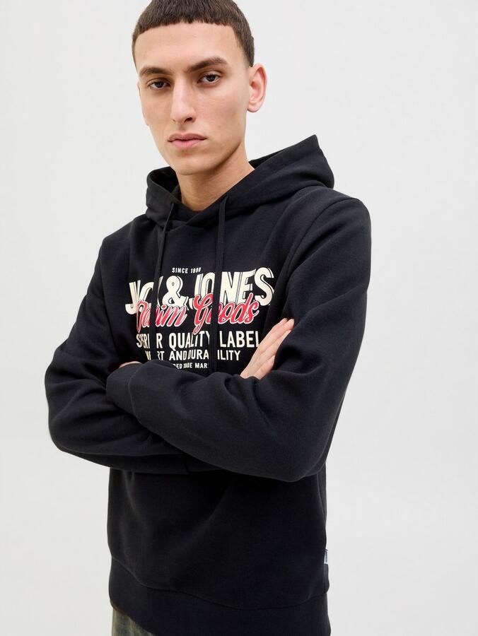 Jack & Jones Hoodie JJELOGO SWEAT HOOD 2 COL 25 26 NOOS - Foto 4