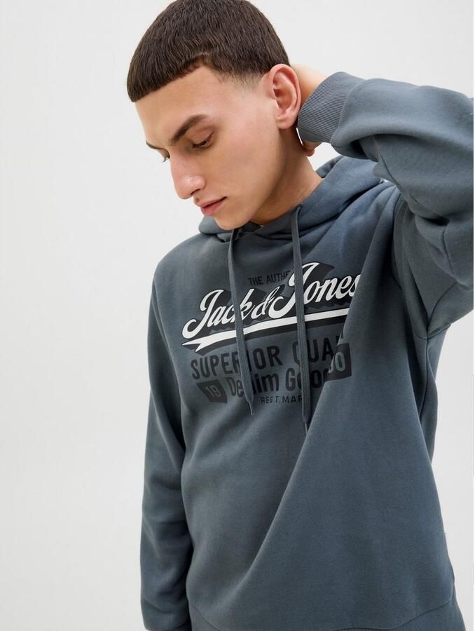 Jack & Jones Hoodie JJELOGO SWEAT HOOD 2 COL 25 26 NOOS - Foto 3