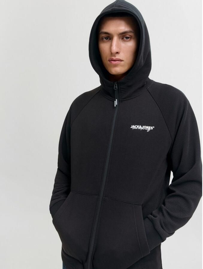 Jack & jones Regular fit sweatjack met logoprint model 'Thatcher' - Foto 2