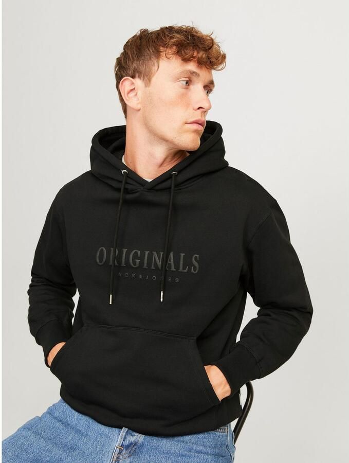Jack & jones Sweater Jack & Jones 12262811 FREDERIKSBERG SWEAT HOOD-BLACK - Foto 2
