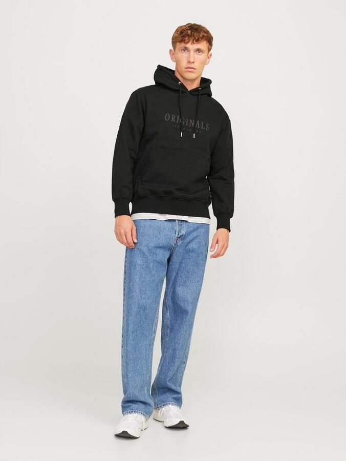 Jack & jones Sweater Jack & Jones 12262811 FREDERIKSBERG SWEAT HOOD-BLACK - Foto 4