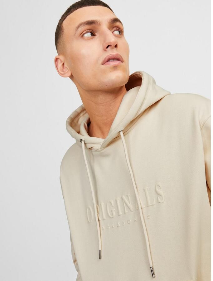 Jack & jones Sweater Jack & Jones 12262811 FREDERIKSBERG SWEAT HOOD-ANTIQUE WHITE - Foto 2