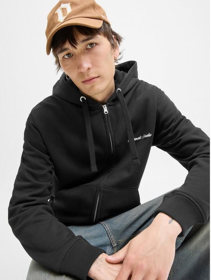 Jack & jones Sweatjack met kangoeroezak en ritssluiting - Foto 4