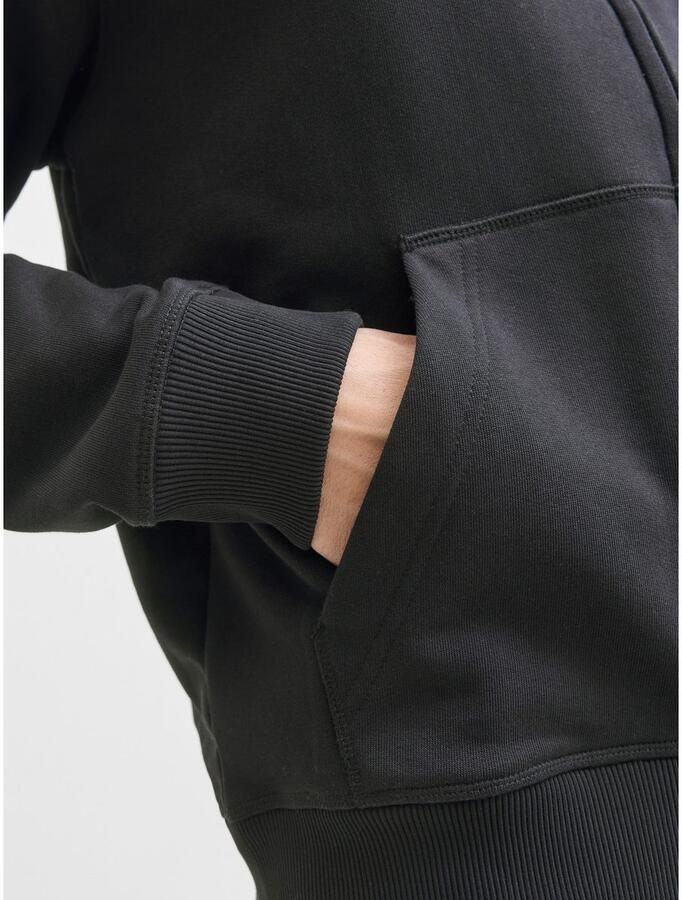 Jack & jones Sweatjack met kangoeroezak en ritssluiting