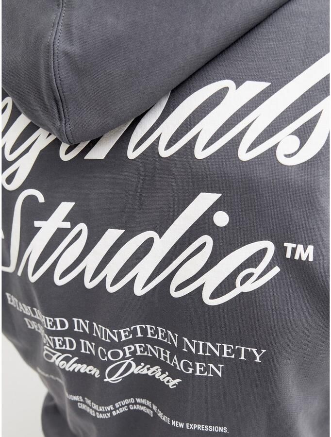 Jack & Jones PlusSize Hoodie JORNORREBRO TYPO BACK SWEAT HOOD PLS