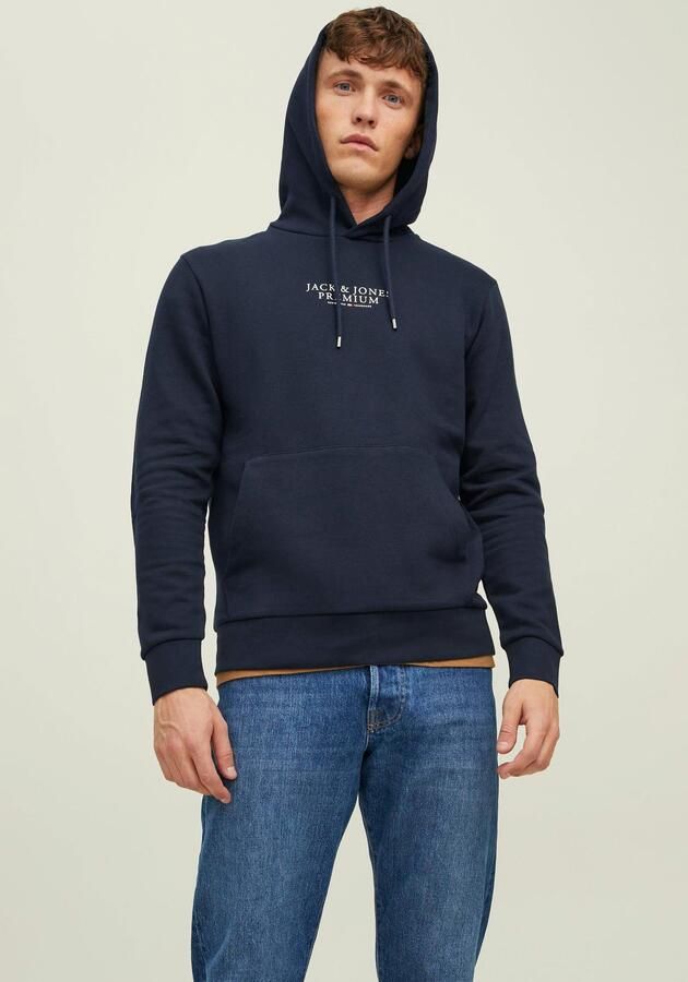 JACK & JONES PREMIUM hoodie JPRBLUARCHIE met logo navy blazer - Foto 7