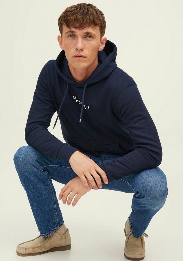 JACK & JONES PREMIUM hoodie JPRBLUARCHIE met logo navy blazer - Foto 5