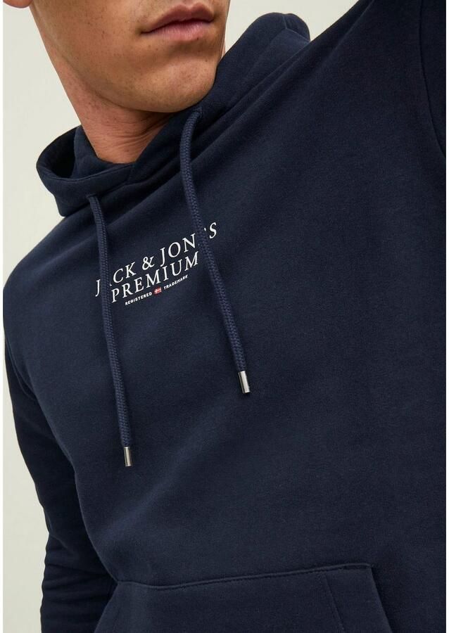 JACK & JONES PREMIUM hoodie JPRBLUARCHIE met logo navy blazer