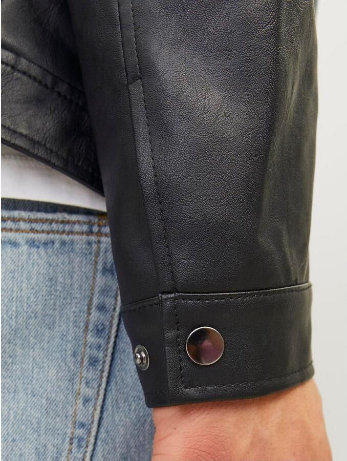 Jack & Jones Imitatieleren jack JJEDYLAN PU BIKER JACKET NOOS - Foto 5