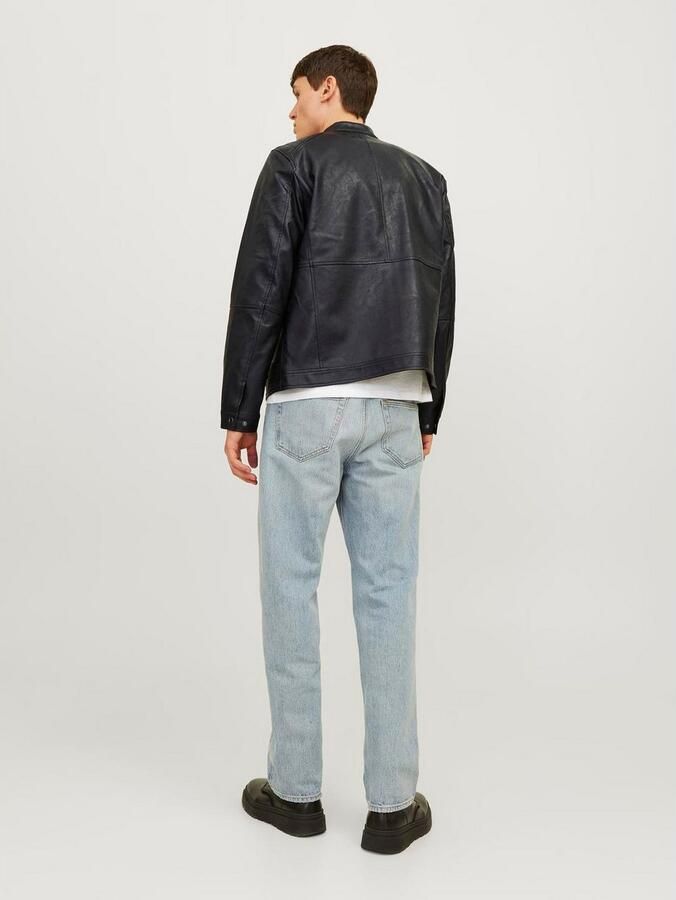 Jack & Jones Imitatieleren jack JJEDYLAN PU BIKER JACKET NOOS - Foto 8