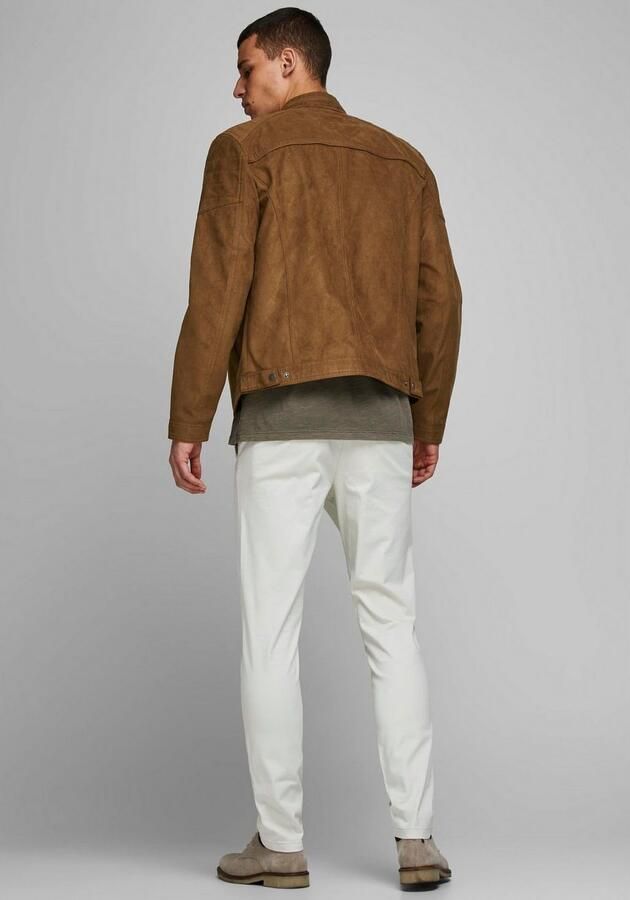 Jack & Jones Imitatieleren jack JJEROCKY in kunstlederen look met zakken met ritssluiting - Foto 5