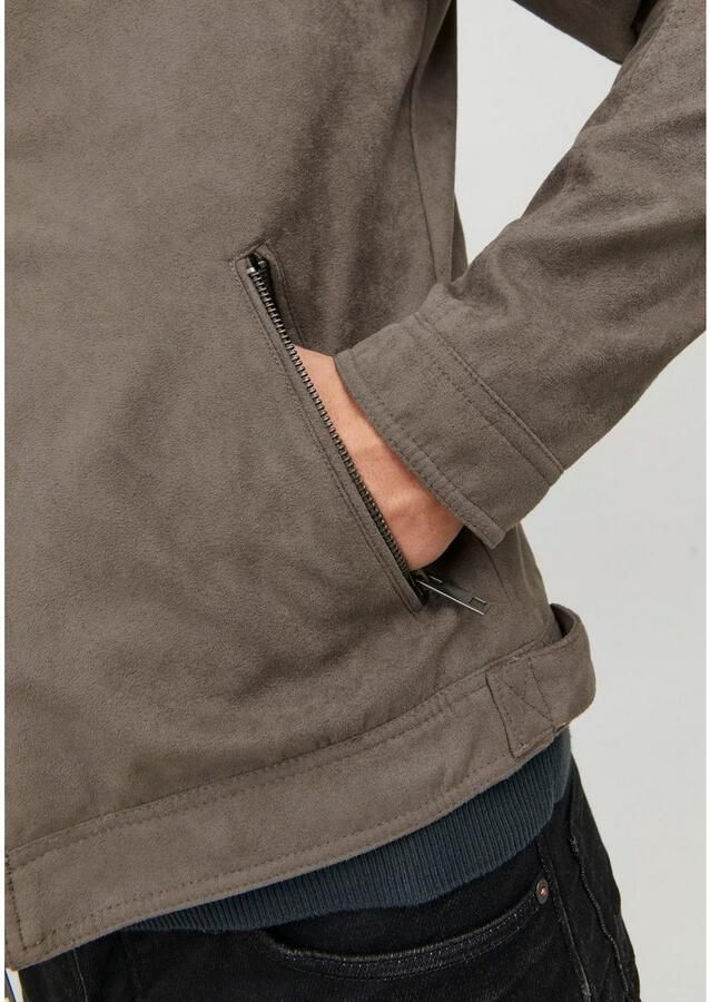 Jack & Jones Imitatieleren jack JJEROCKY in kunstlederen look met zakken met ritssluiting - Foto 2