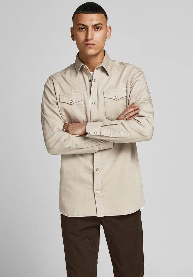 Jack & Jones Jeans overhemd JJESHERIDAN in workwear-stijl met robuuste katoenkwaliteit - Foto 10