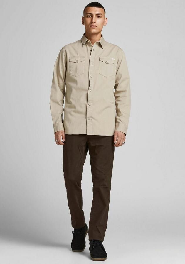 Jack & Jones Jeans overhemd JJESHERIDAN in workwear-stijl met robuuste katoenkwaliteit - Foto 8