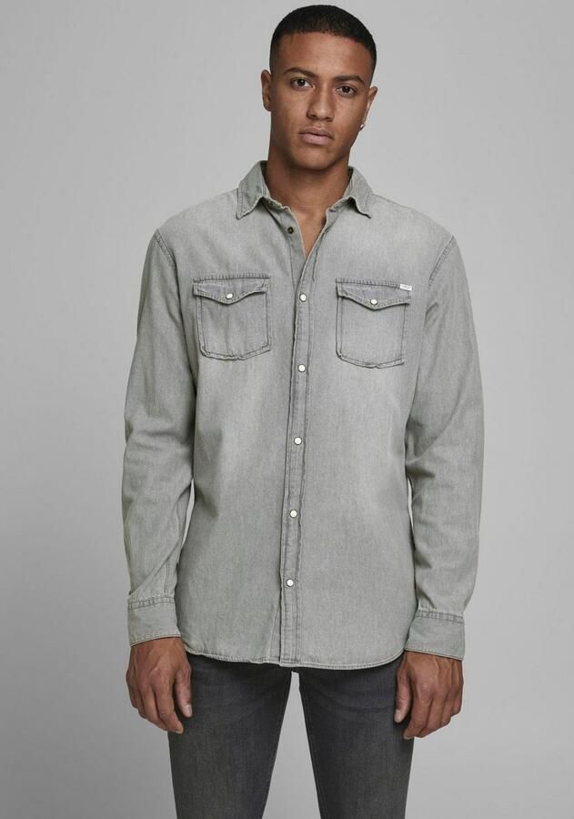 Jack & Jones Jeans overhemd JJESHERIDAN in workwear-stijl met robuuste katoenkwaliteit - Foto 6
