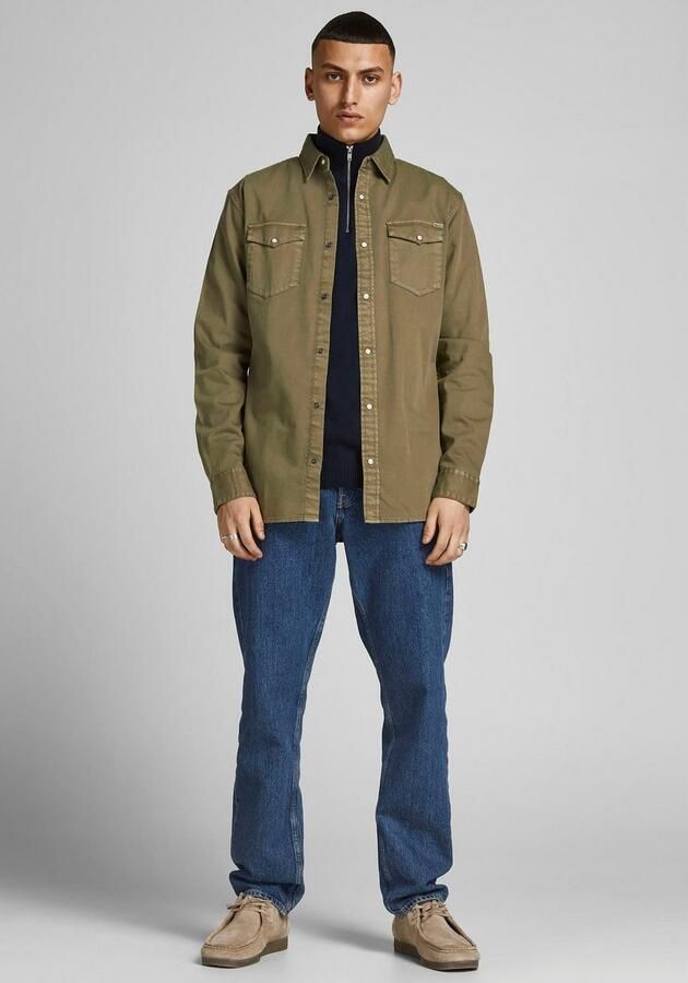 Jack & Jones Jeans overhemd JJESHERIDAN in workwear-stijl met robuuste katoenkwaliteit - Foto 8