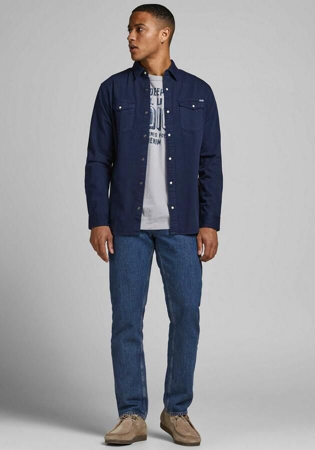 Jack & Jones Jeans overhemd JJESHERIDAN in workwear-stijl met robuuste katoenkwaliteit - Foto 8