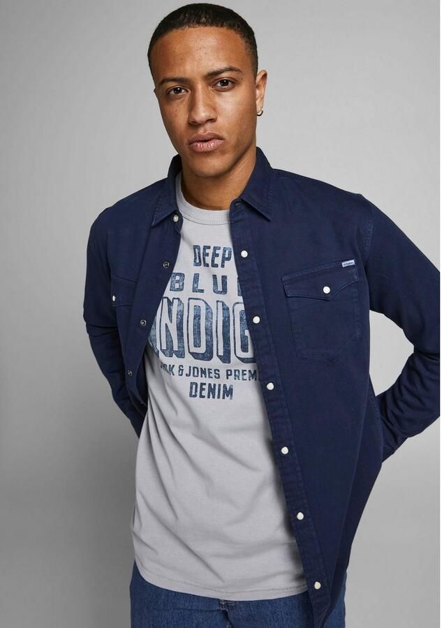 Jack & Jones Jeans overhemd JJESHERIDAN in workwear-stijl met robuuste katoenkwaliteit - Foto 7