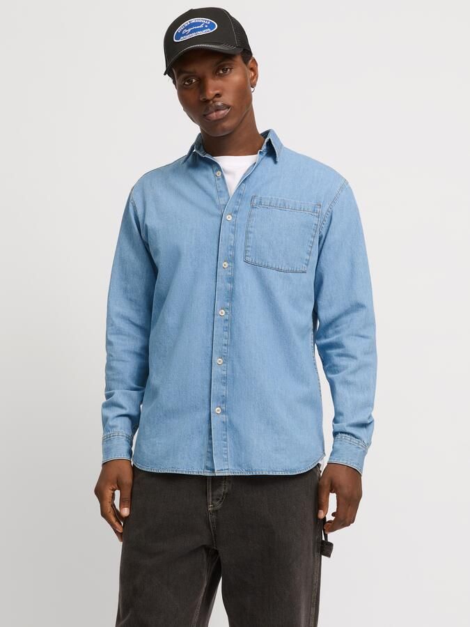 Jack & jones Regular fit jeansoverhemd met borstzak model 'CREEK' - Foto 6