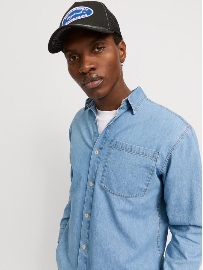Jack & jones Regular fit jeansoverhemd met borstzak model 'CREEK' - Foto 3