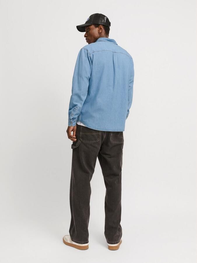 Jack & jones Regular fit jeansoverhemd met borstzak model 'CREEK' - Foto 4