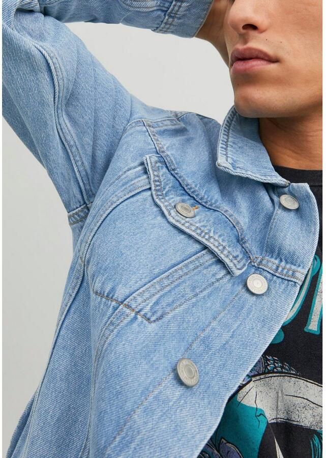 Jack & Jones Jeansjack JJIJEAN Denim jack ideaal voor de lente met knoopsluiting en zakken - Foto 2