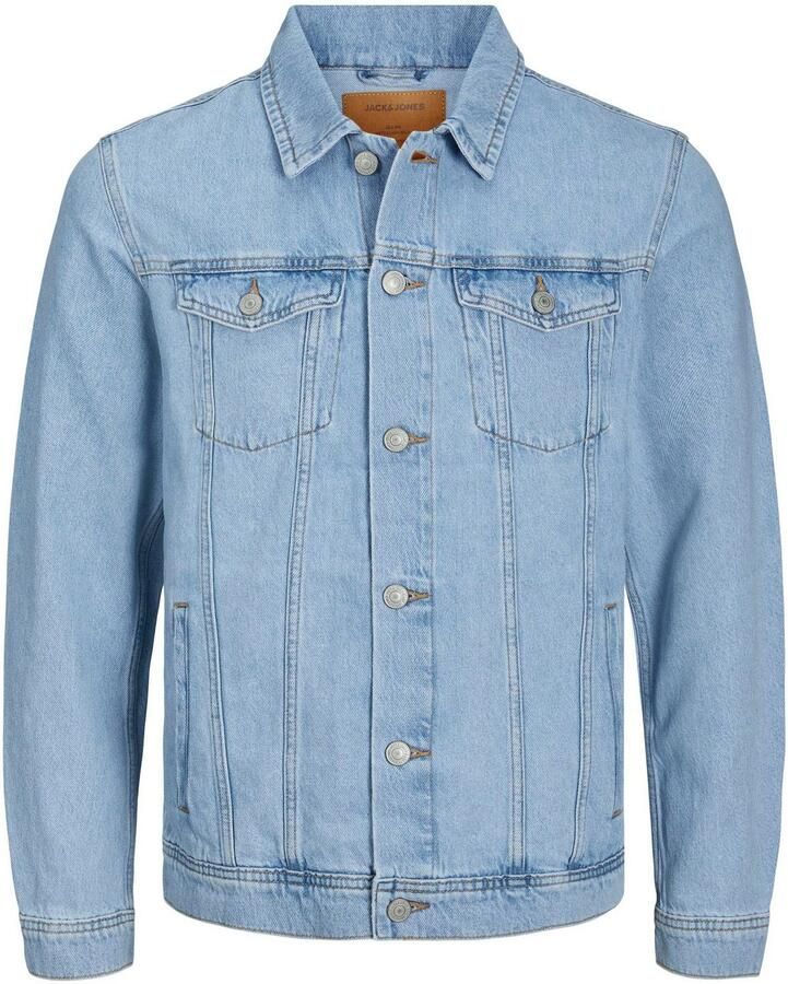 Jack & Jones Jeansjack JJIJEAN Denim jack ideaal voor de lente met knoopsluiting en zakken