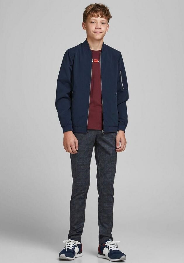 Jack & Jones Junior Bomberjack JJERUSH windafstotend en onderhoudsvriendelijk effen modieus regular fit web opstaande kraag - Foto 5