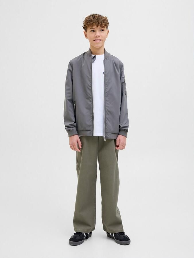 Jack & Jones Junior Bomberjack JJERUSH windafstotend en onderhoudsvriendelijk effen modieus regular fit web opstaande kraag - Foto 6