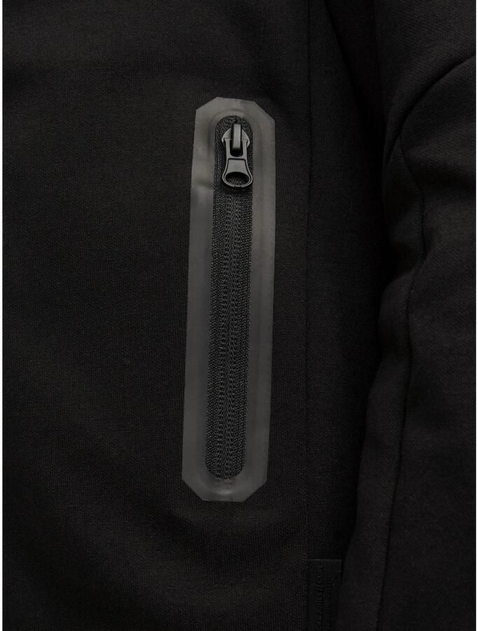 Jack & jones JUNIOR vest JCOFUSION zwart Jongens Polyester Capuchon Effen 128 - Foto 2