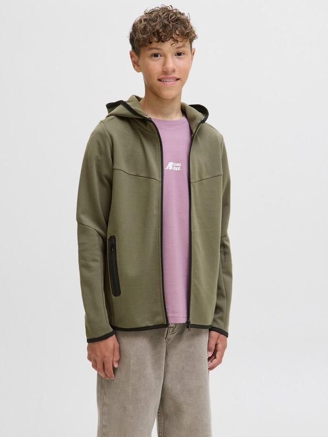 Jack & Jones Junior Capuchonsweatvest JCOFUSION SWEAT ZIP HOOD NOOS JNR - Foto 5