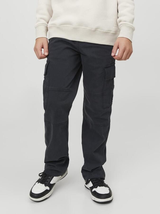 Jack & jones JUNIOR loose fit cargobroek JPSTKANE JJHARLOW zwart Jongens Stretchkatoen 128 - Foto 13