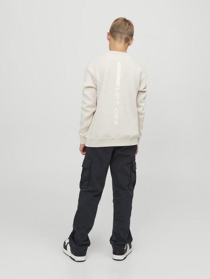 Jack & jones JUNIOR loose fit cargobroek JPSTKANE JJHARLOW zwart Jongens Stretchkatoen 128 - Foto 2