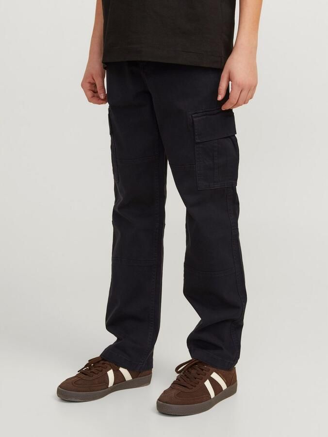 Jack & jones JUNIOR loose fit cargobroek JPSTKANE JJHARLOW zwart Jongens Stretchkatoen 128 - Foto 8