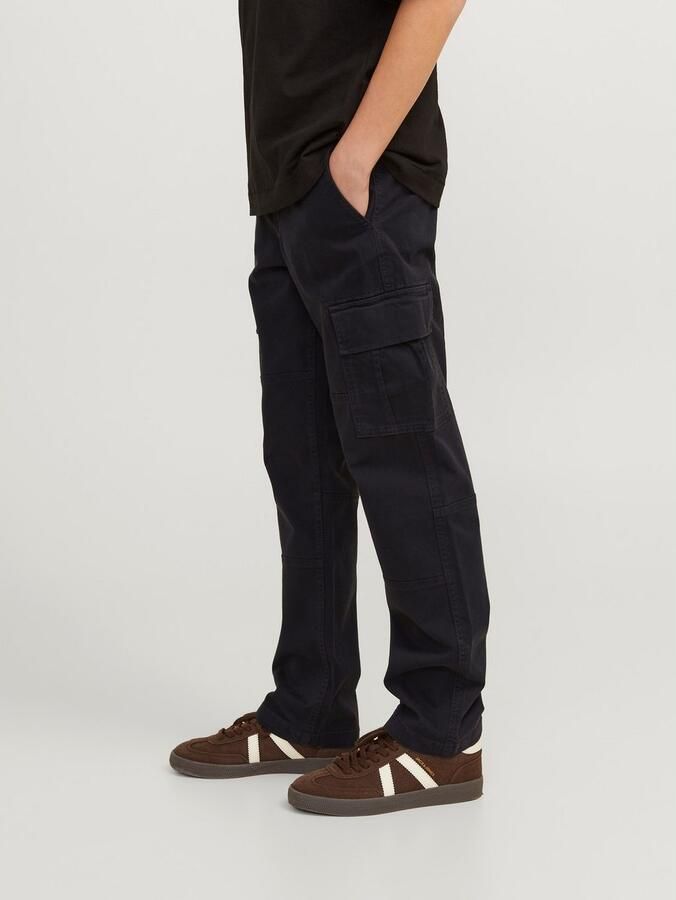 Jack & jones JUNIOR loose fit cargobroek JPSTKANE JJHARLOW zwart Jongens Stretchkatoen 128 - Foto 9